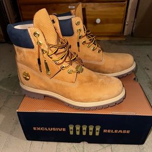 Timberland Premium Lace up Wheat Nubuck